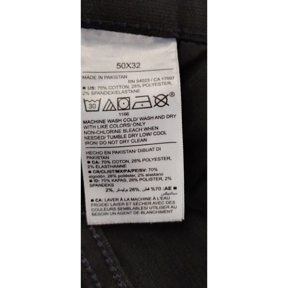 Old Navy Mens Jeans Denim Straight Leg Comfort 360 Stretch Dark Wash Blue 50X30 - Picture 4 of 10